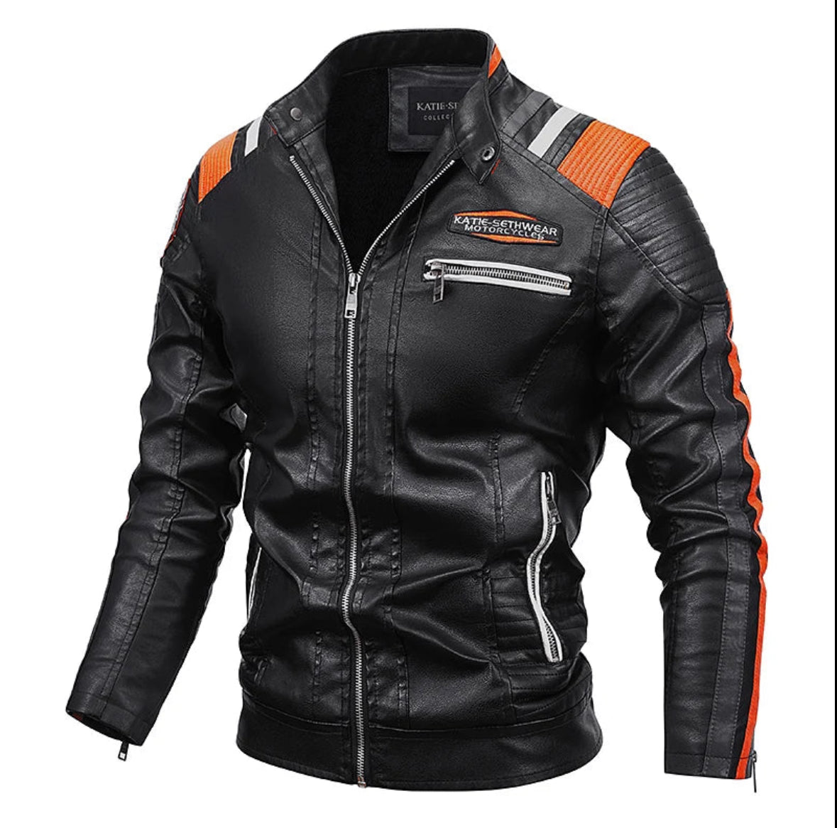 Autumn and Winter Men's Leather Jacket Outdoor Motorcycle Training Waterproof and Wear-resistant Tactical PU Jacket Men's Coat