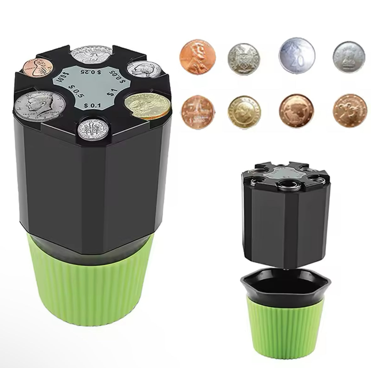 Car Piggy Bank Large Capacity Money Storage Safe Plastic Coin Storage Box Euros Dollar Organizer Container Wallet Kid Toys Gift