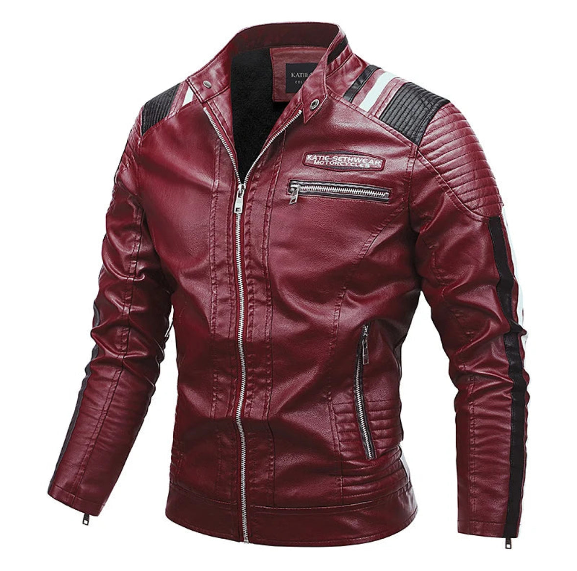 Autumn and Winter Men's Leather Jacket Outdoor Motorcycle Training Waterproof and Wear-resistant Tactical PU Jacket Men's Coat