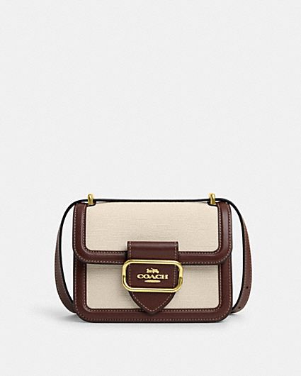 Morgan Square Crossbody Bag In Blocked Signature Canvas