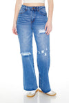 Distressed Wide-Leg JeansForever 21Back ButtonSearch IconFilter Icon