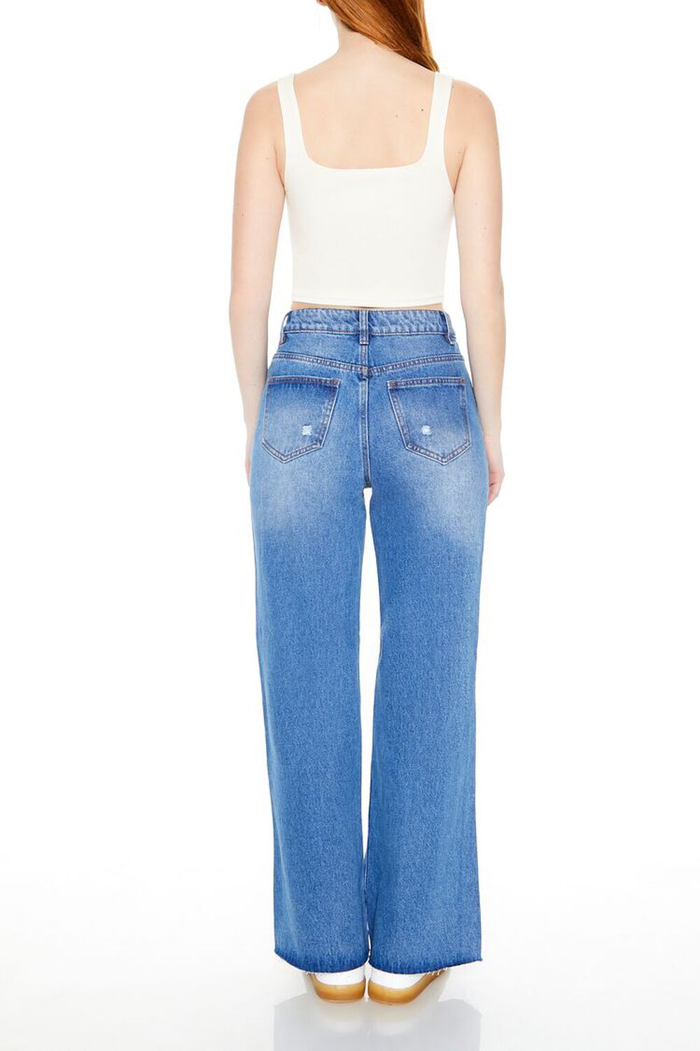 Distressed Wide-Leg JeansForever 21Back ButtonSearch IconFilter Icon