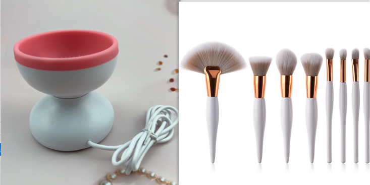 Portable USB Makeup Brush Cleaner Machine Electric Cosmetic Brush Cleaning Washing Tools Automatic Clean Makeup Brushes