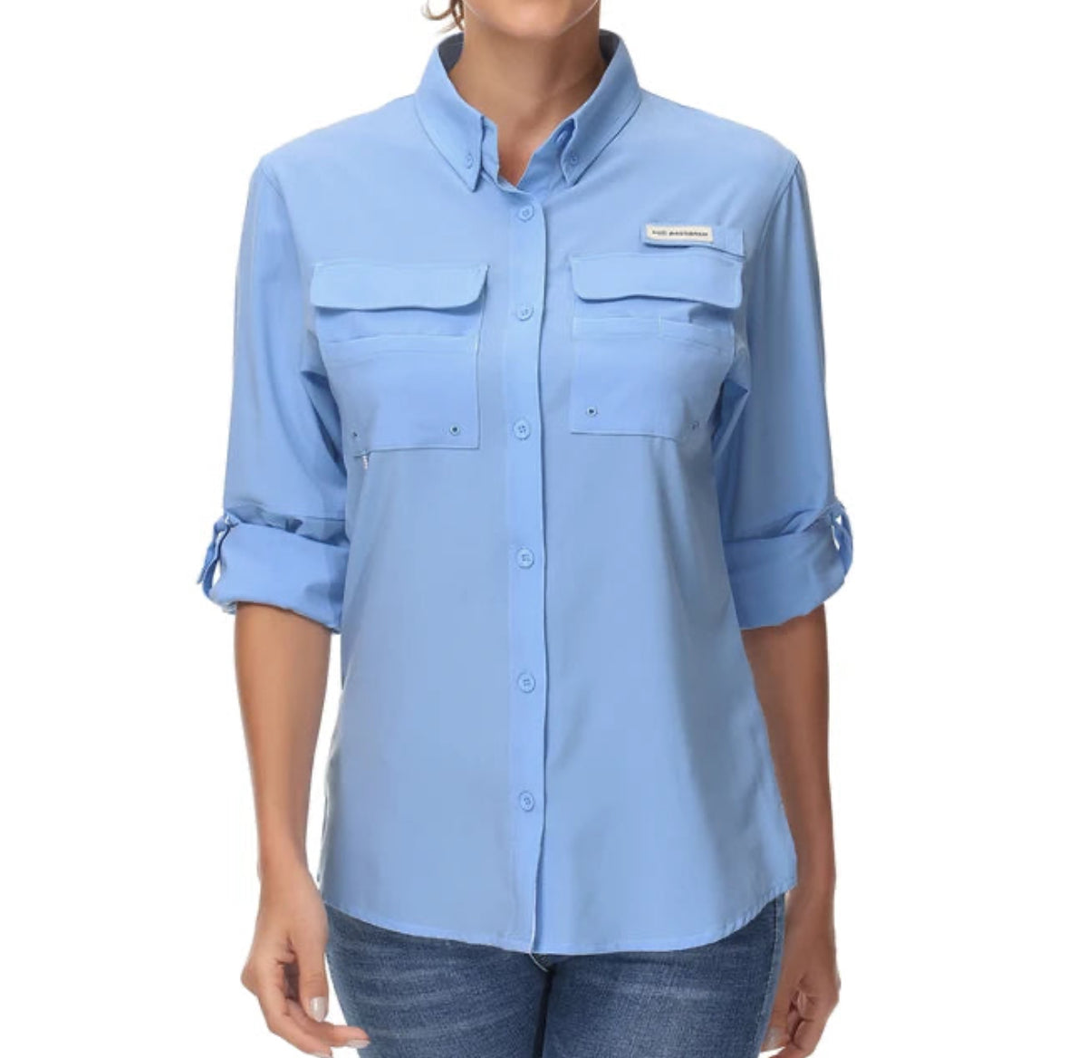 Bassdash Women's UPF 50 Long Sleeve Fishing Button Down Shirt Performance Quick Dry FS21W