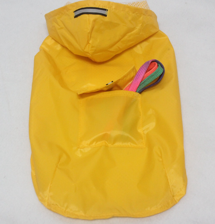 Pet Reflective Big Dog Rainwear Dog Rainwear Super Waterproof Cap All-in-One Dog Clothes