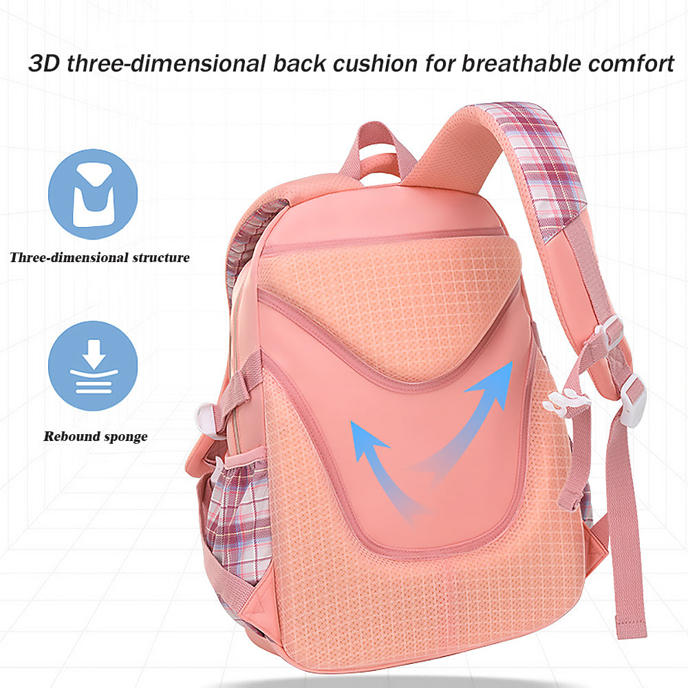 Ficcug Mochilas Escolares para Niñas, Mochilas Impermeables para Estudiantes Primarios para Niños Adolescentes, Rosa - Walmart.com