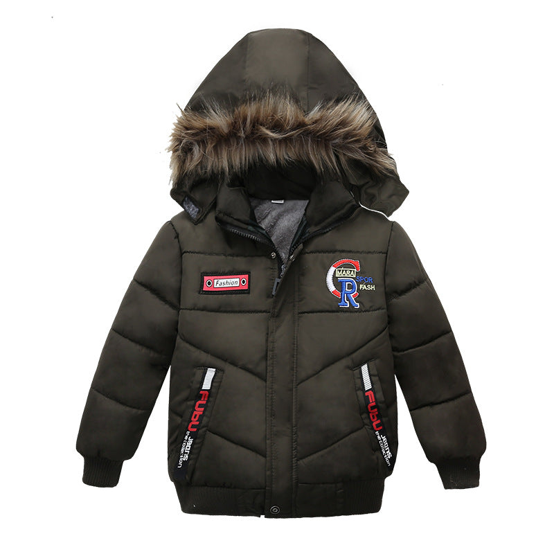 Small And Medium-Sized Boys Cotton-Padded Jackets