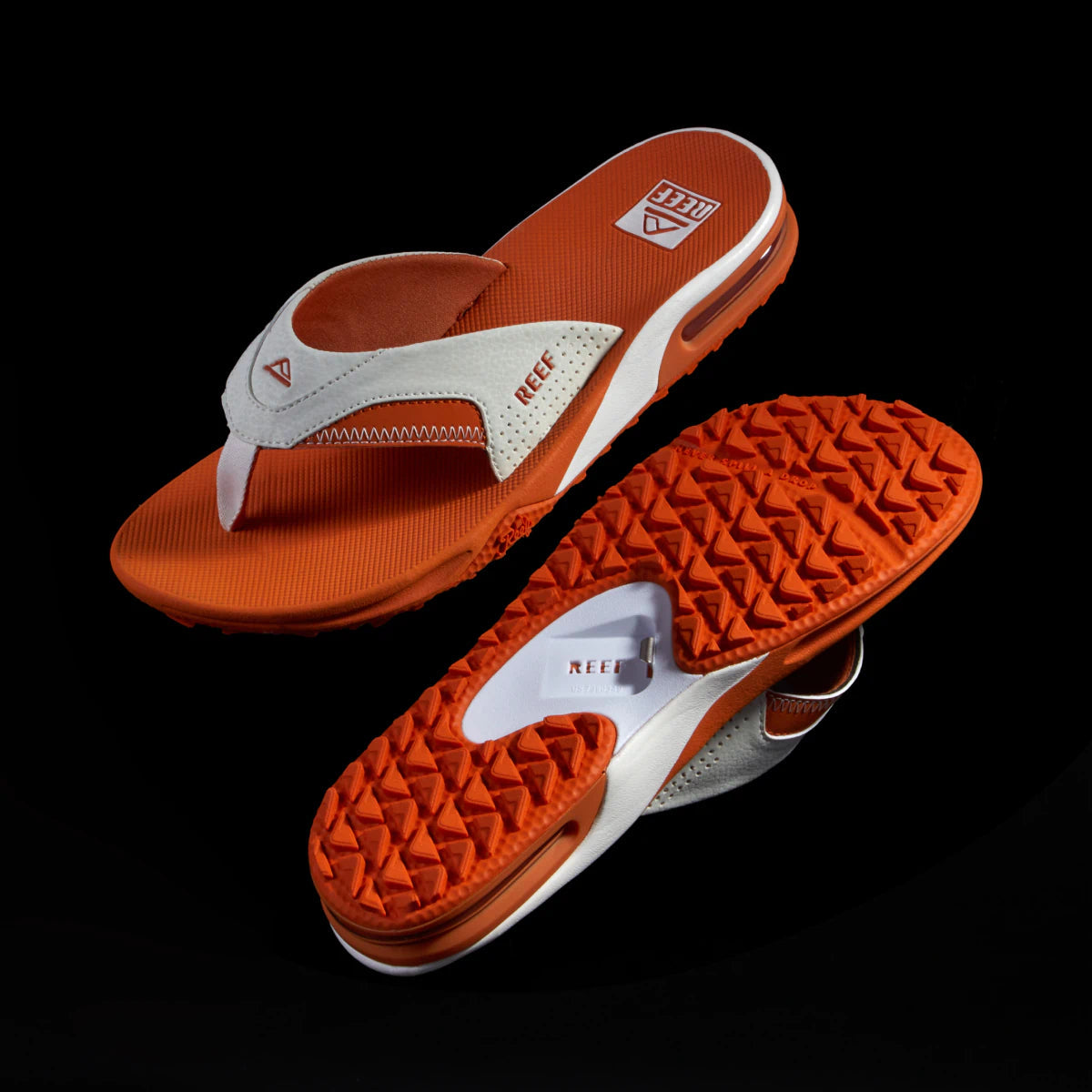 Fanning Tailgate White/Orange Men's Sandals | REEF®