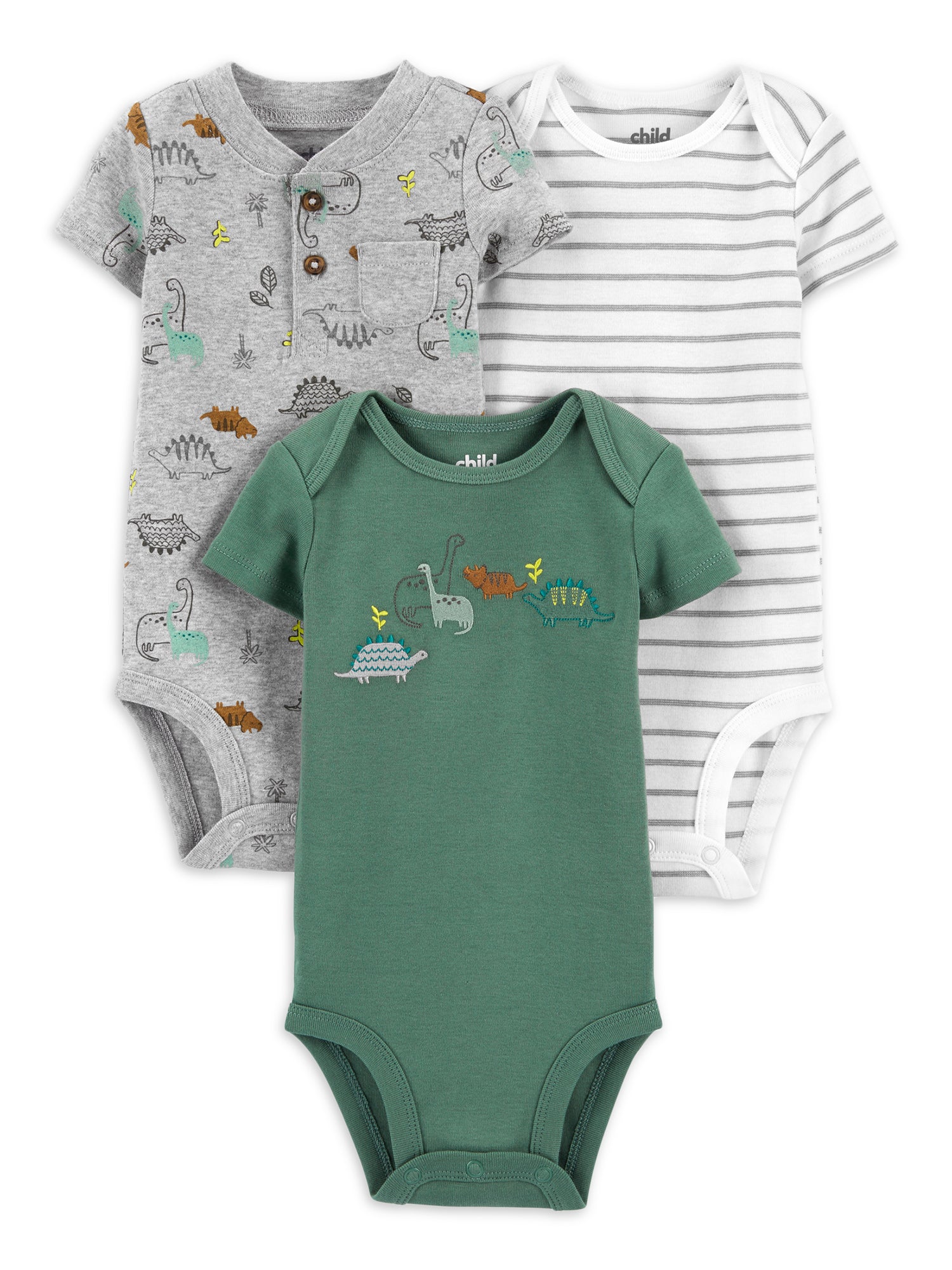 Carter's Child of Mine Baby Boy Bodysuits, 3-Pack, Sizes Preemie-24 Months - Walmart.com