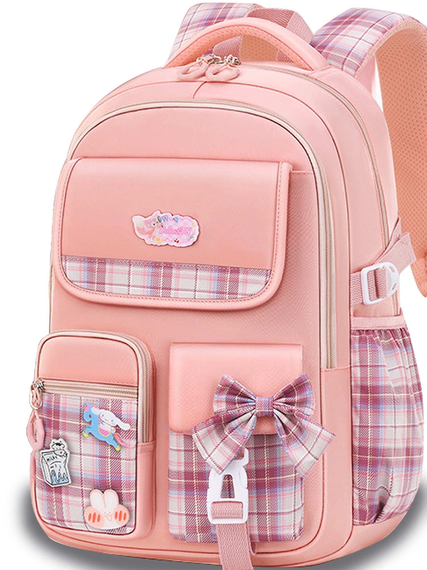 Ficcug Mochilas Escolares para Niñas, Mochilas Impermeables para Estudiantes Primarios para Niños Adolescentes, Rosa - Walmart.com