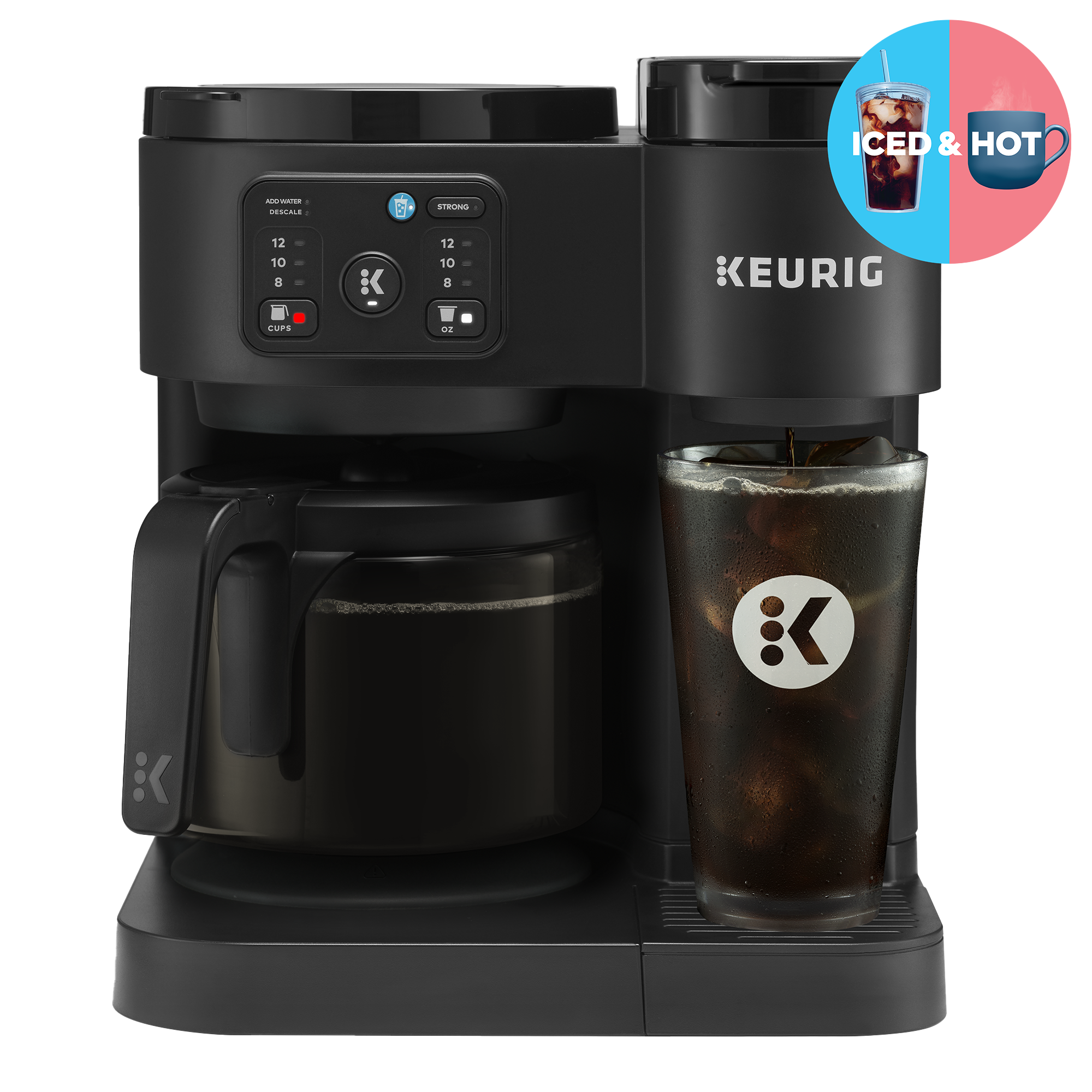 Keurig K-Duo Essentials, Cafetera y Jarra de Cápsulas K-Cup Monodosis Calientes y Heladas, Negro - Walmart.com