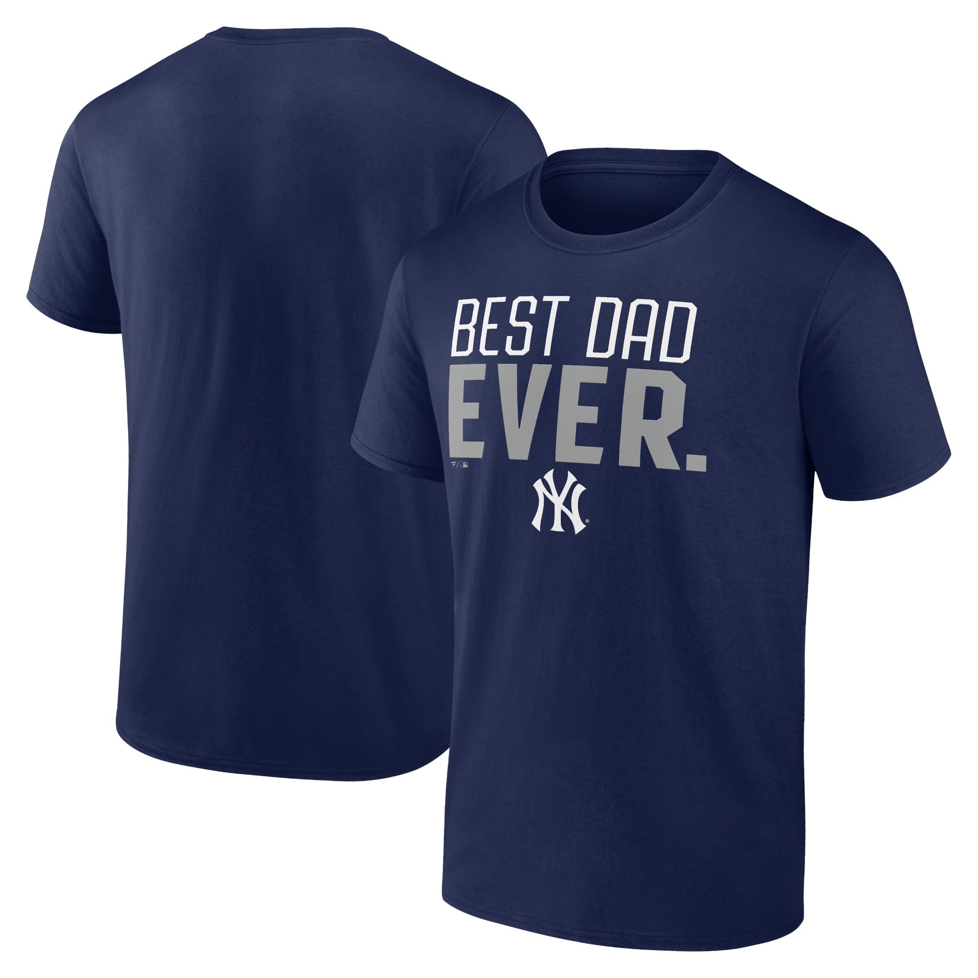 Men'S  Navy New York Yankees Best Dad Ever T-Shirt