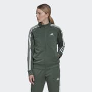 adidas Primegreen Essentials Warm-Up Slim 3-Stripes Track Jacket - Black | Women's Lifestyle | adidas US