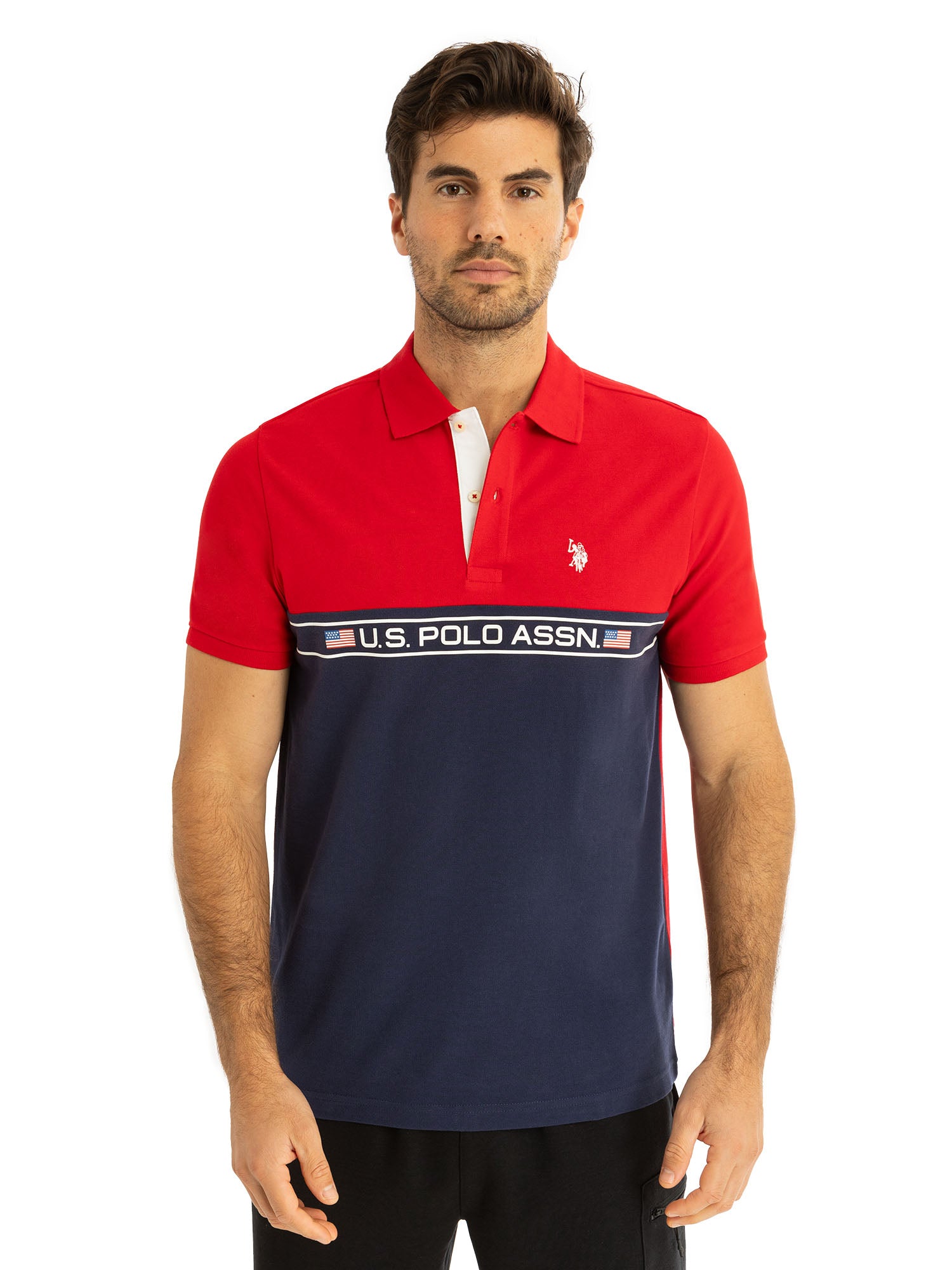 U.S. Polo Assn. Men's Novelty Polo Shirt