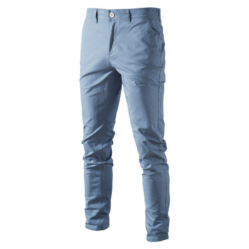 Nuevos pantalones gruesos combinables a la moda de Color liso para hombre