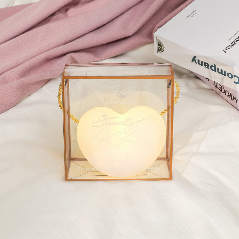 Luz nocturna para niños, regalo para niñas, mesita de noche, dormitorio, lámpara LED de corazón de amor, luz alimentada por batería, luces de hadas de decoración