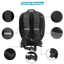 Mochila Led con pantalla para jinete, motocicleta, locomotora, pantalla de viaje deslumbrantemente fresca, ojos luminosos