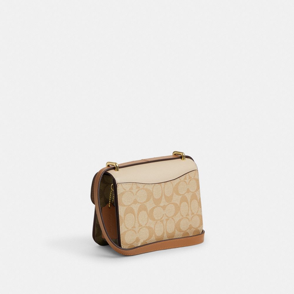 Morgan Square Crossbody Bag In Blocked Signature Canvas