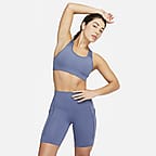 Nike Universa Women's Medium-Support High-Waisted 8" Biker Shorts with Pockets